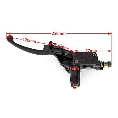 Atv Four-Wheel Beach Bike Accessories Universal Size Bull Brake Master Cylinder Disc Brake Oil Pump Handbrake Left and Right Pumps (Other brake systems) - left-hand-pump