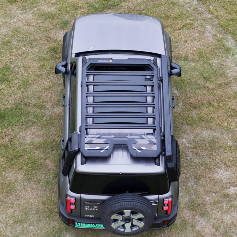 Beijing BJ40 roof rack side ladder schoolbag side account explorer car modified aluminum alloy roof platform