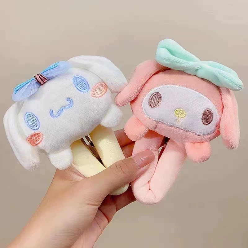 Плюшевые ободки для волос (Sanrio) милый мультяшный аксессуар для волос, мягкий плюшевый помпон, один размер
