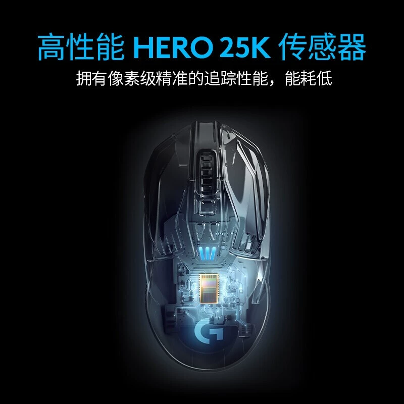 Беспроводная игровая мышь Logitech G903 LIGHTSPEED HERO с RGB для киберспорта (механическое ощущение)