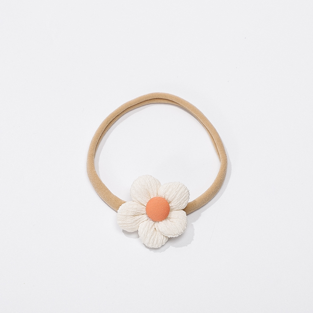 Accessori per capelli per bambini estivi europei e americani transfrontalieri, fascia elastica per capelli per bambini, fascia per capelli con fiori carini intrecciata a mano_voghion.com