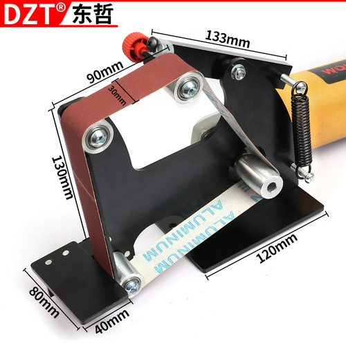 Model 100 angle grinder modified belt sander Woodworking belt sander Model 125 angle grinder modified mini belt sander