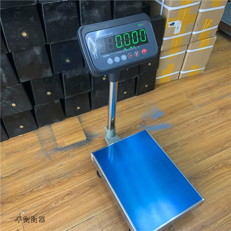 Цифровые весы весом 100kg с функцией звуковой и световой сигнализации нижней и верхней границы, платформенные весы TCS-100KG