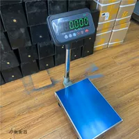 Цифровые весы весом 100kg с функцией звуковой и световой сигнализации нижней и верхней границы, платформенные весы TCS-100KG