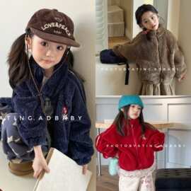 2025童装秋冬儿童冬装韩版双面绒棉衣女童加绒冬款外套棉服6599