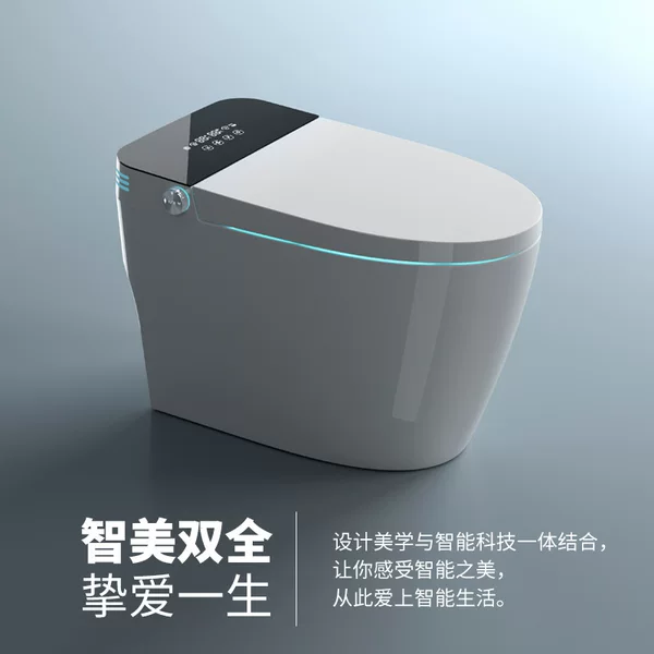 Chaozhou Bathroom Light-Intelligent Toilet Fully Automatic Integrated Electric Toilet with Water Tank