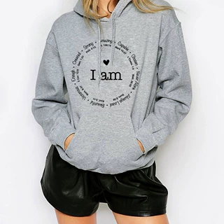 lam 连帽衫 欧美连帽卫衣 素色字母卫衣 Oversized Hoodie