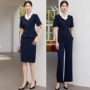 艾尚臣女短袖新款显瘦工作服