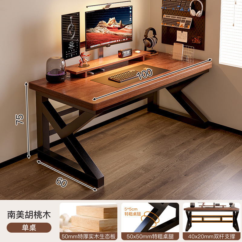 Mesa de computadora de madera de escritorio mesa de deportes electrónicos dormitorio escritorio de escritorio para adultos