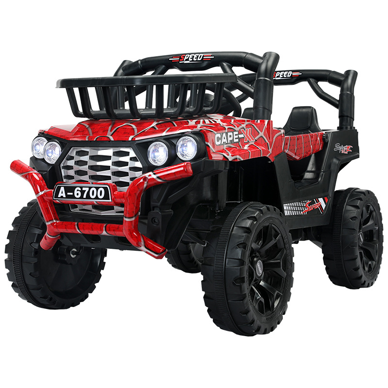 El Comercio exterior 6700 nuevo coche eléctrico para niños con canasta de almacenamiento de música educación temprana doble Unidad de cuatro unidades coche de bebé