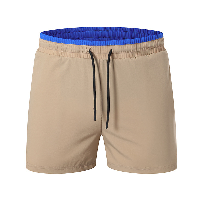 Lulu verano hombres al aire libre correr pantalones cortos deportivos de secado rápido entrenamiento físico bolsillo de dos lados maratón pantalones de tres puntos