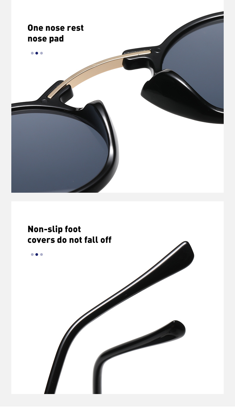 Simple Style Solid Color Pc Round Frame Full Frame Men's Sunglasses display picture 15