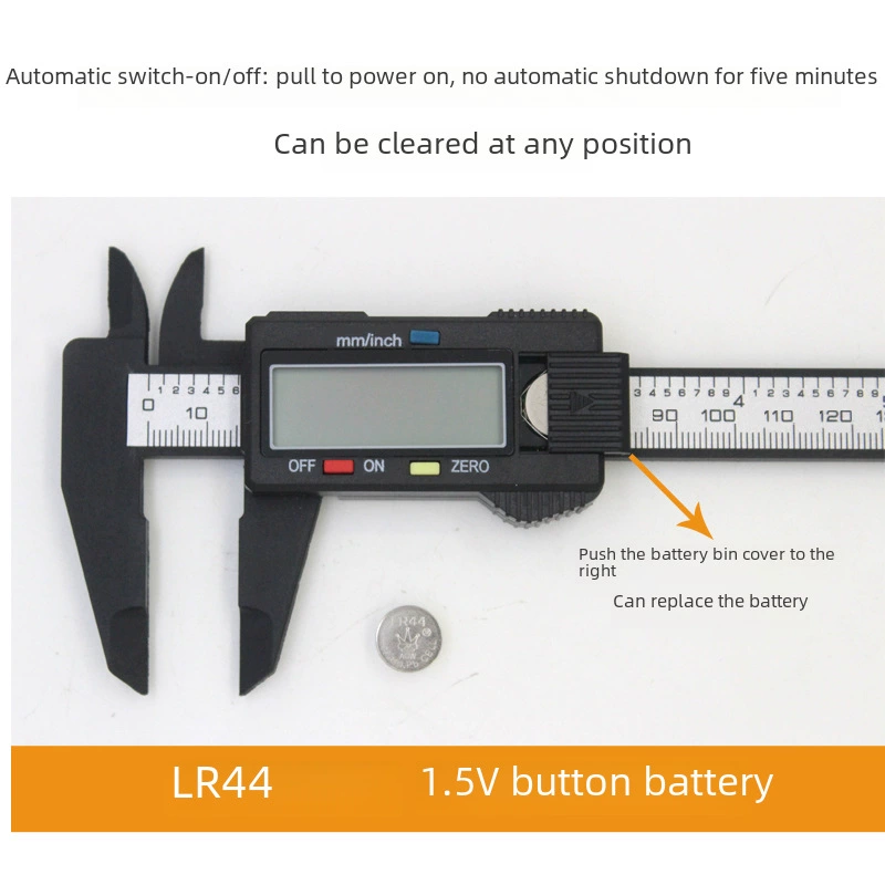 Electronic plastic small jewelry walnut, with LED display, 100mm