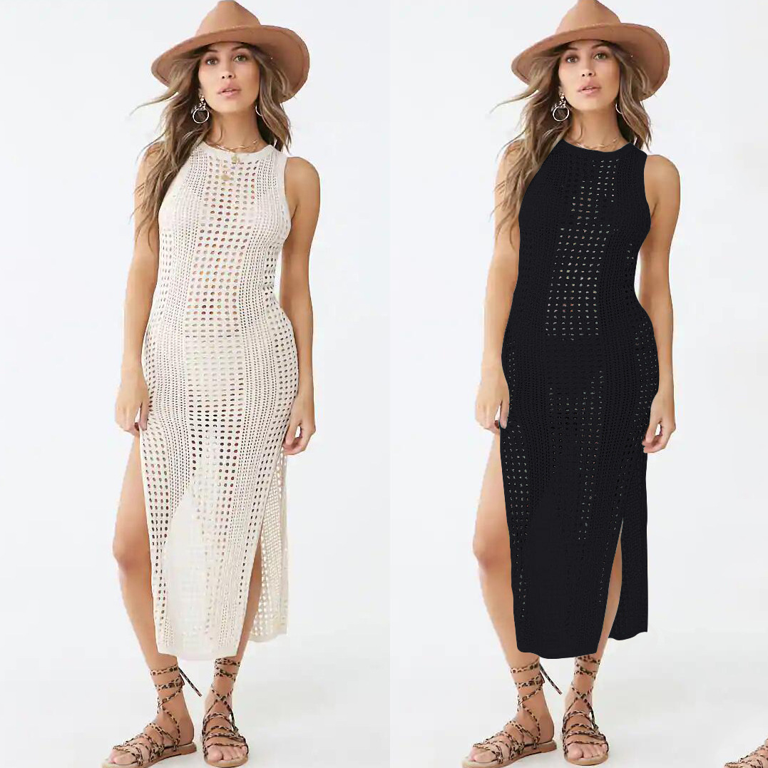 beach summer knitted solid sun protection clothing