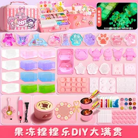 女童手工DIY果冻蜡玩具怎么选？7-14岁创意过家家指南