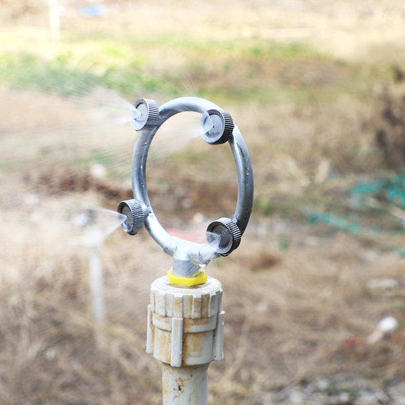 4 puntos circular pulverizador de enfriamiento de atomización jardín herramienta de riego de césped sin impuestos