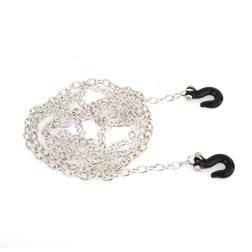 RC modelo coche universal simulación humor metal piezas decorativas rescate gancho cadena gancho cuerda gancho cabrestante gancho remolque