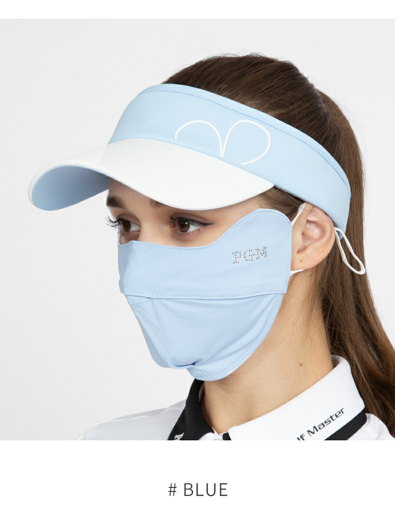 Mặt nạ chống nắng PGM Golf nữ thoáng khí mát mẻ, che nắng mùa hè — Koz005-xanh xám nhạt, KOZ005-màu trắng, KOZ005-hồng nhạt chi tiết 12