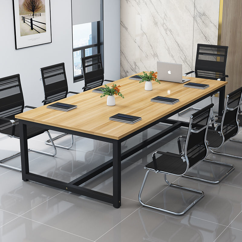 Mesa de conferencia Mesa rectangular Escritorio moderno simple Mesa de escritorio ejecutivo simple Mesa de negociación Mesa larga Mesa de entrenamiento