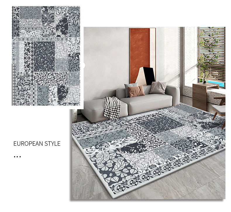 欧式复古地毯,卧室客厅满铺毯,沙发茶几毯,酒店民宿地毯