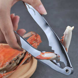 新款现货锌合金螃蟹钳亚马逊跨境海鲜工具亮光厨房小工具量大从优
