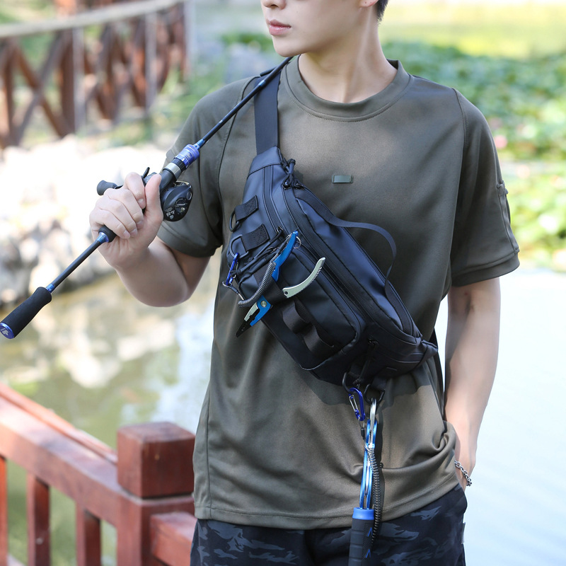 Luya bolsa mujer 2023 nueva corriente miniatura ligero impermeable Luya bolsa multi-funcional cintura bolsa al aire libre artes de pesca especial