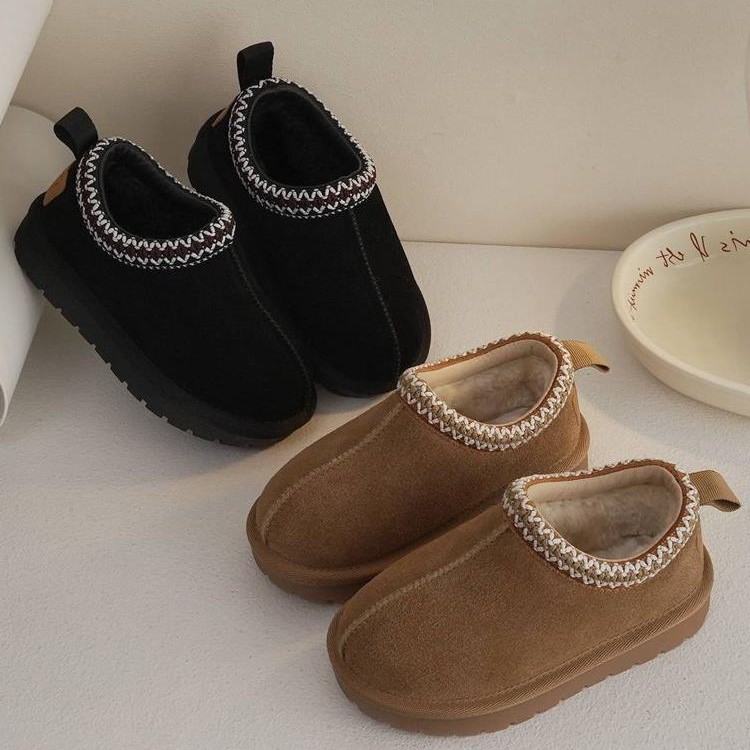 Children's snow boots 2023 winter warm and thickened boys' low-top…