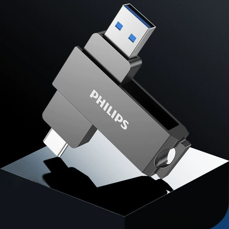 Удобный USB-диск с двойным интерфейсом USB3.0 Type-C, высокоскоростной диск 64 ГБ для телефона и компьютера