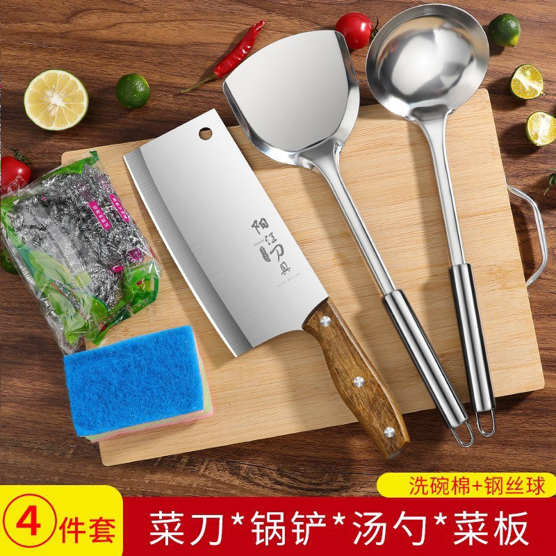 Cortar y cortar cuchillo de cocina antiguo cuchillo de corte de huesos de doble propósito cuchillo de corte de carne doméstico método de corte de carne frutas forjadas a mano Longquan