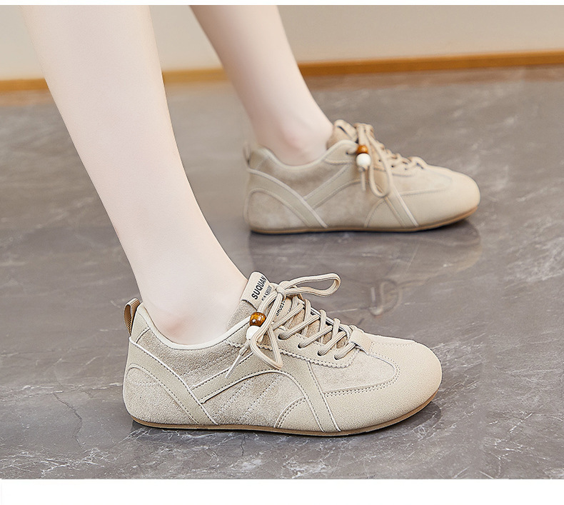 2026 Spring New Korean Style Ins Breathable White For Women Low-top Casual Sneakers Thick-soled Flat Shoes K3911_vogvips.com