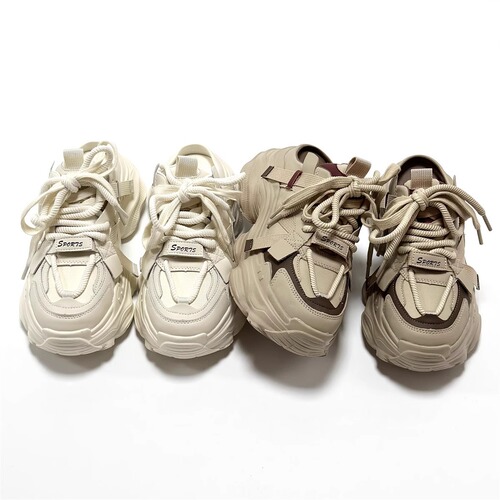 European station lightweight heightening Baotou half slippers women's summer outer wear casual thick-soled genuine leather versatile sports dad shoes