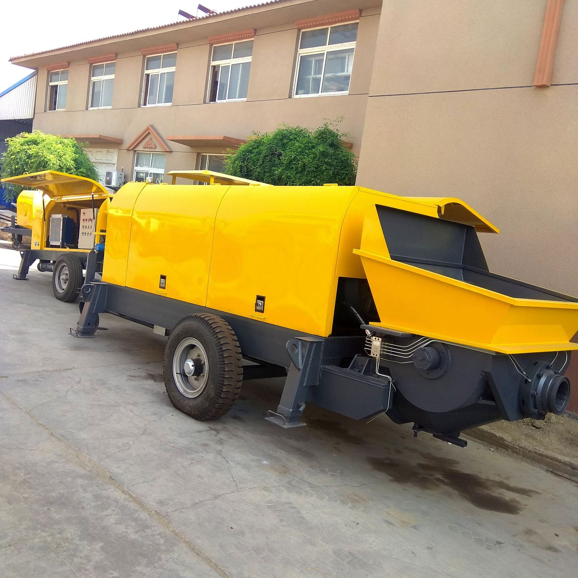 新赛混凝土电动泵 80泵混凝土输送泵 地泵 拖泵 大泵 90KW泵拖泵