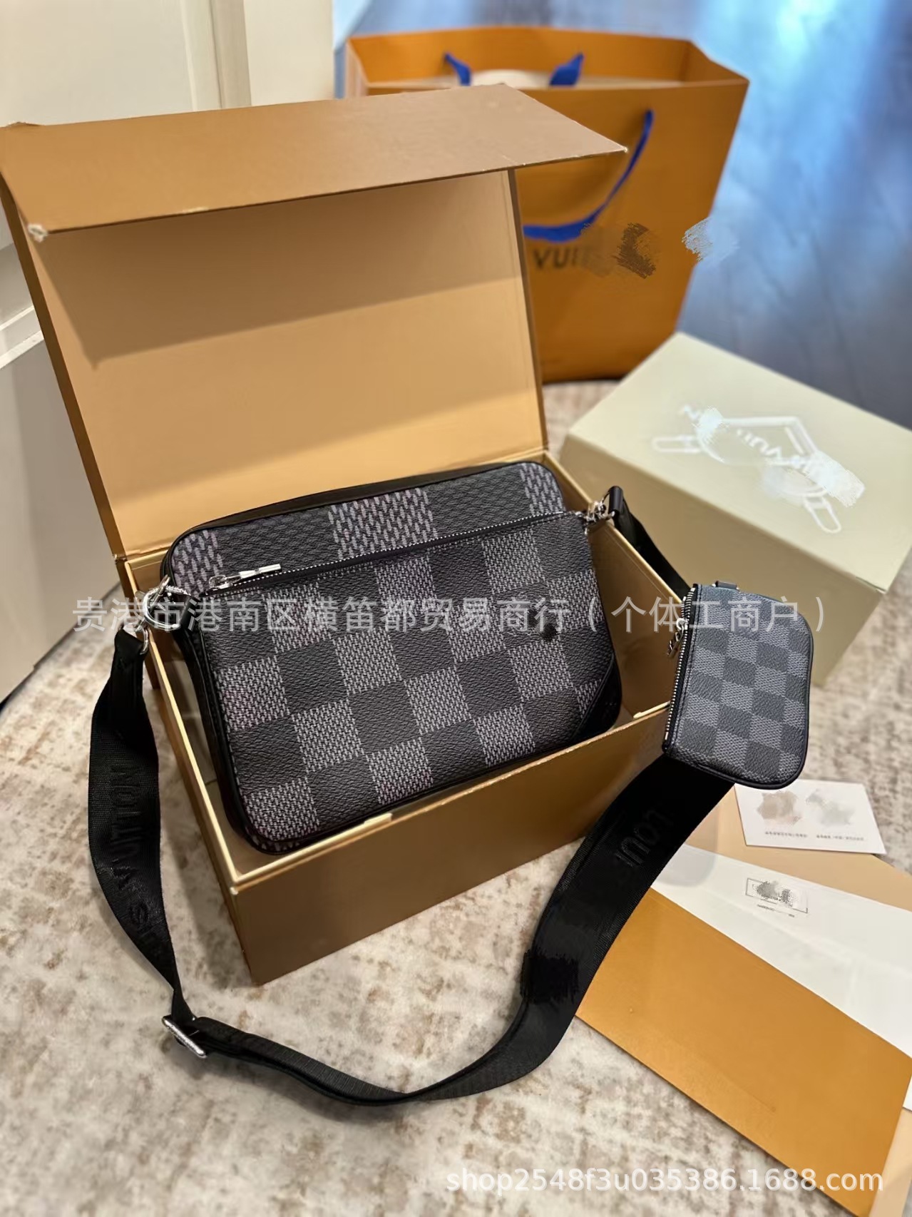 Lero interior de lona moda nuevo casual bolso de hombro americano temperamento de moda tres en uno