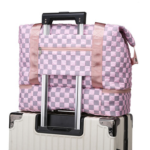 Sports Fitness Bag with Wet and Dry Bag, Expandable Shoe Compartment, Convenient Travel Bag, Large Capacity Diagonal Luggage Bag Wholesale