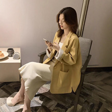 小西装女2025春秋中长款韩版西服宽松休闲百搭网红外套上衣潮