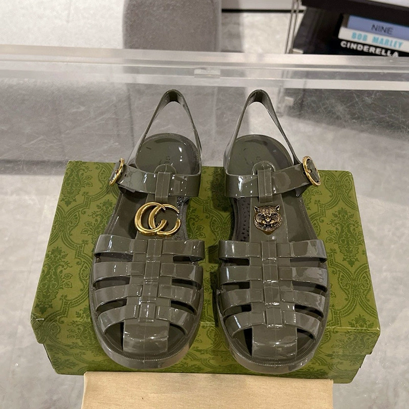 В наличии резиновые шлепанцы G-бренда, модные классические мужские сандалии, пляжные повседневные римские сандалии, закрытые туфли-шлепанцы