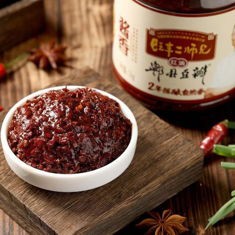 旺丰二师兄郫县豆瓣酱红油正宗旺丰牌郫县豆瓣酱炒菜专用飞哥推荐|undefined
