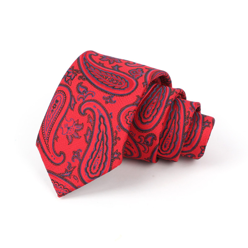 Corbata de hombre jacquard bordado 8CM poliéster seda corbata tejida hombre sentido superior l corbata logo diseño y producción