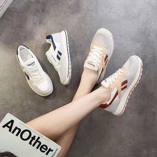 Forrest Gump Shoes Women's Shoes 2024 Spring and Summer New Breathable Leather Shoes Versatile Dad Shoes Sports Casual Shoes Ins Trendy Sneakers