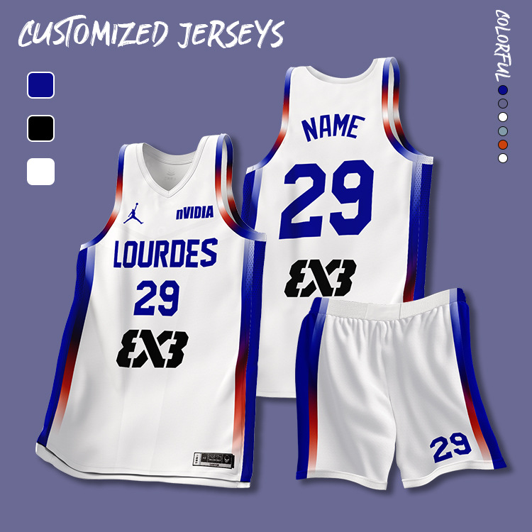 2025 Basketball Uniform Custom Set for Women, High-End Digital Printing, Ba Free Printing, Quick-Drying Jersey, Adult Group Purchase