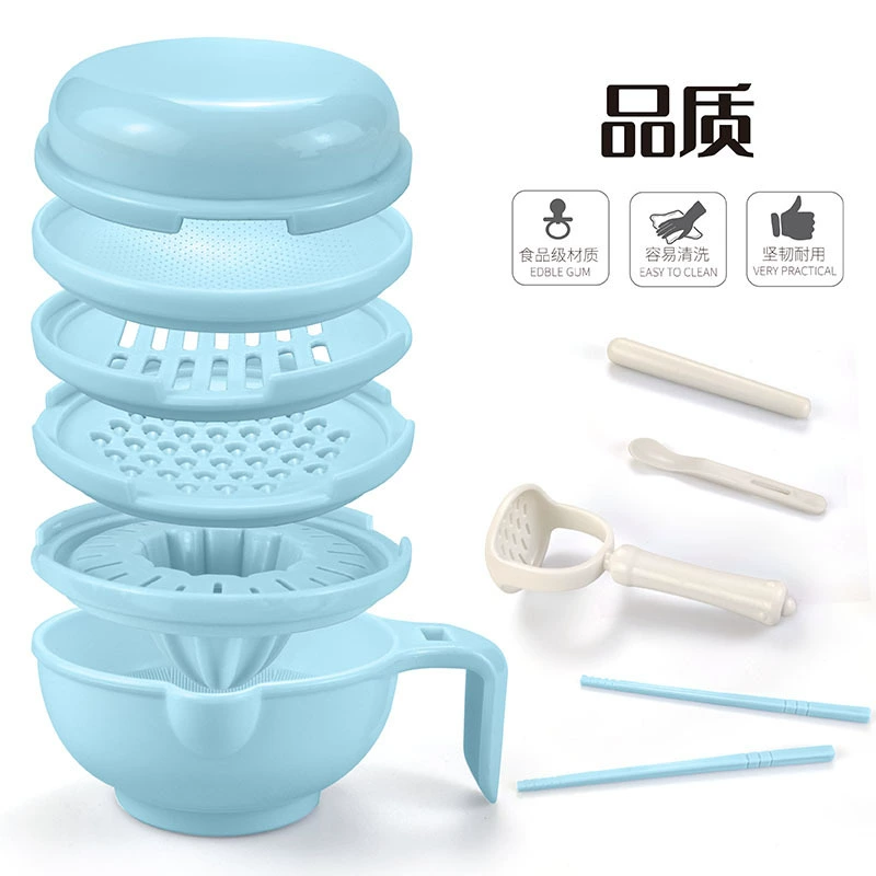 Children's chopper for supplementary food, tools set