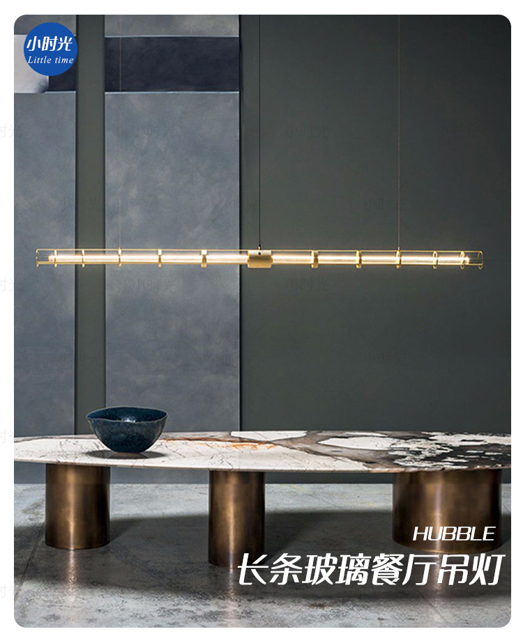 设计师创意一字长条餐厅吊灯北欧简约现代餐桌吧台办公室岛台灯具-阿里巴巴