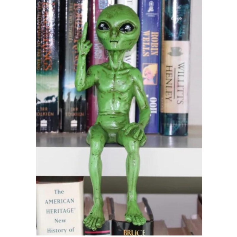 Resin statue樹脂宇宙人ufo屋外小人花園像装飾|undefined