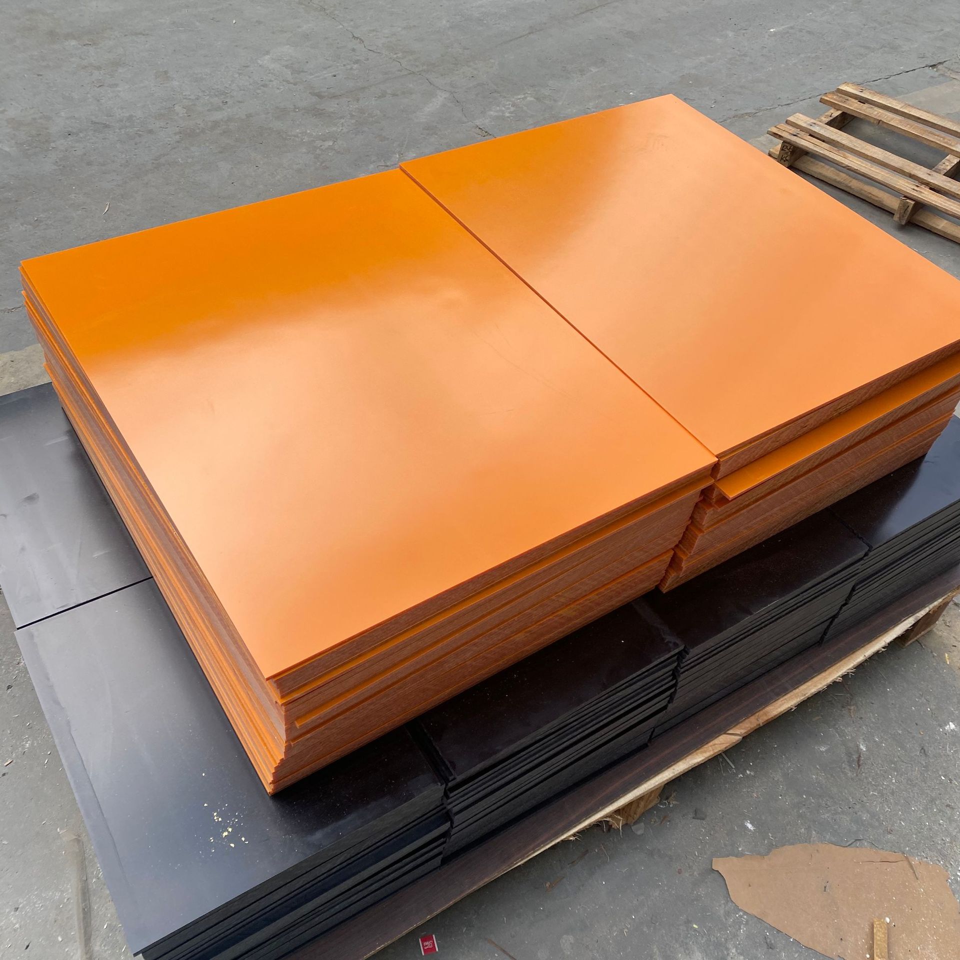 橘红色电木板厂家直销价格优惠现货耐高温绝缘电木工装板防静电