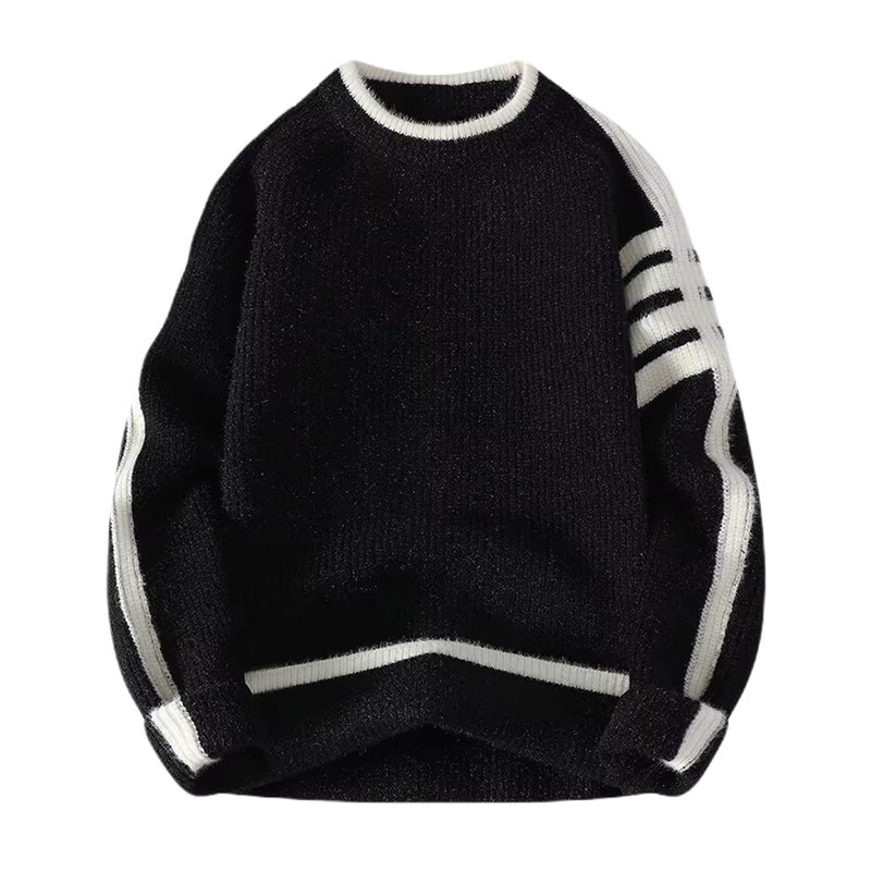 Explosiones transfronterizas de tamaño europeo de cuatro barras a rayas camiseta de punto suéter hombre alto nivel TB fábrica de negocios al por mayor