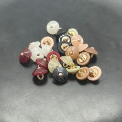 彩色圓錐形中式紐扣襯衫開衫有腳手縫扣子旗袍唐裝漢服古風鈕扣