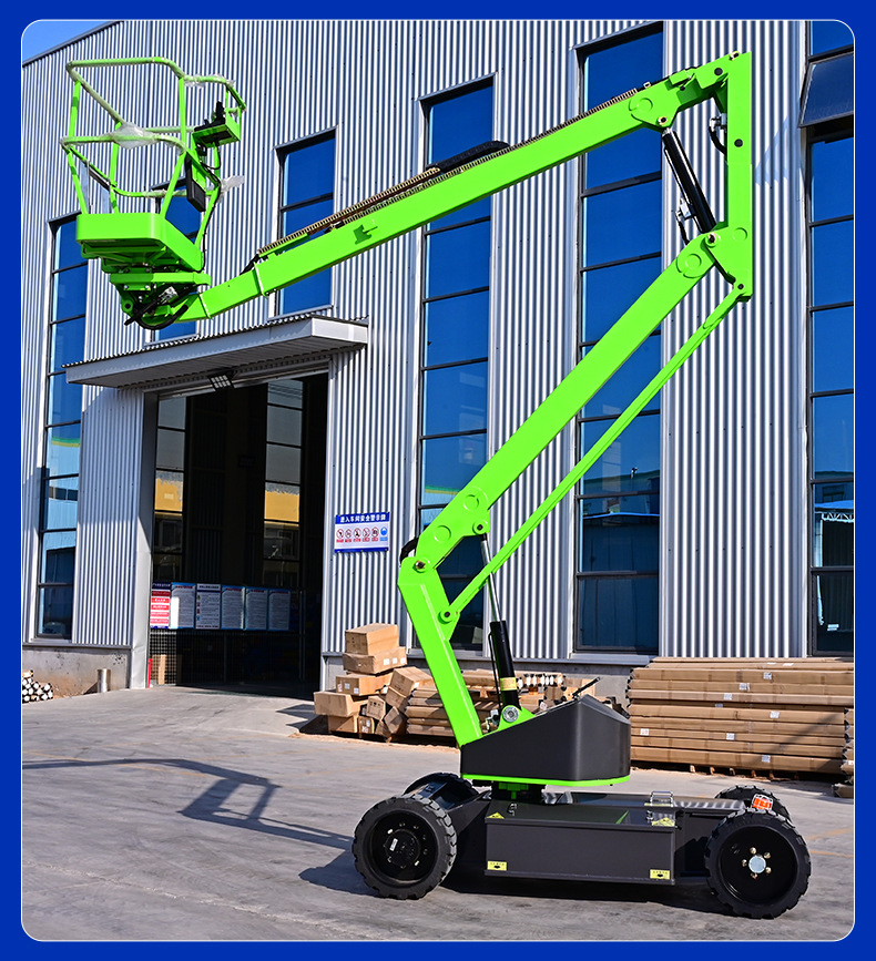 360 ° Rotating Articulated Arm Lift, High-Altitude Work Lift Platform, Articulated Arm Vehicle, Self-Propelled Articulated Arm Lift