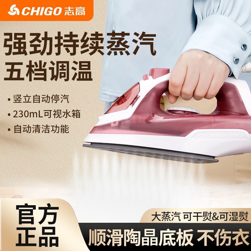 Steam Electric Iron Handheld Household Small Ironing Machine for Ironing Clothes Calligraphy Iron Dry and Wet Two-Piece Old-Fashioned