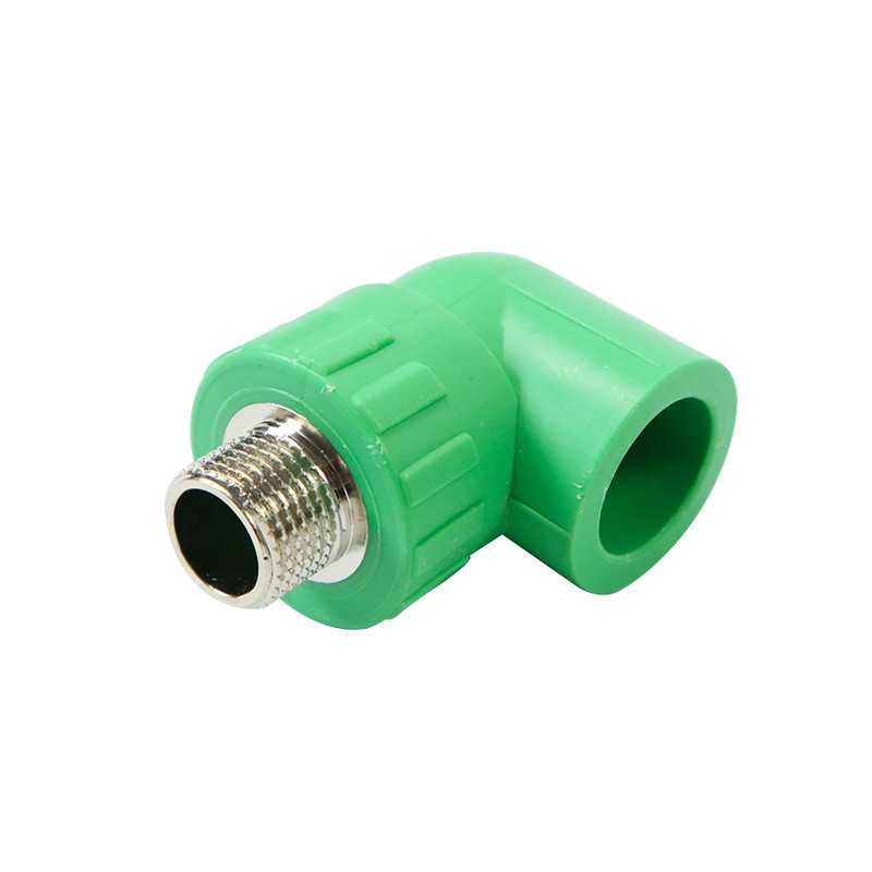 Ppr nuevo material igual diámetro reducción de alambre interno y externo codo tubo agua caliente derretimiento tubería montaje accesorios al por mayor