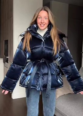 Inventario - moda casual de cuello largo con cuchilla larga ropa de algodón encapuchada 2025 otoño y invierno nuevo estilo transfronterizo europeo y americano